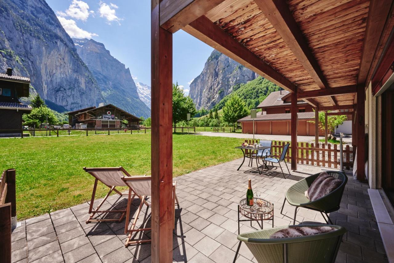 Apartment Truemmelbach, Comfortabl & Cozy, Private Terrace With Best Views Lauterbrunnen Exterior photo