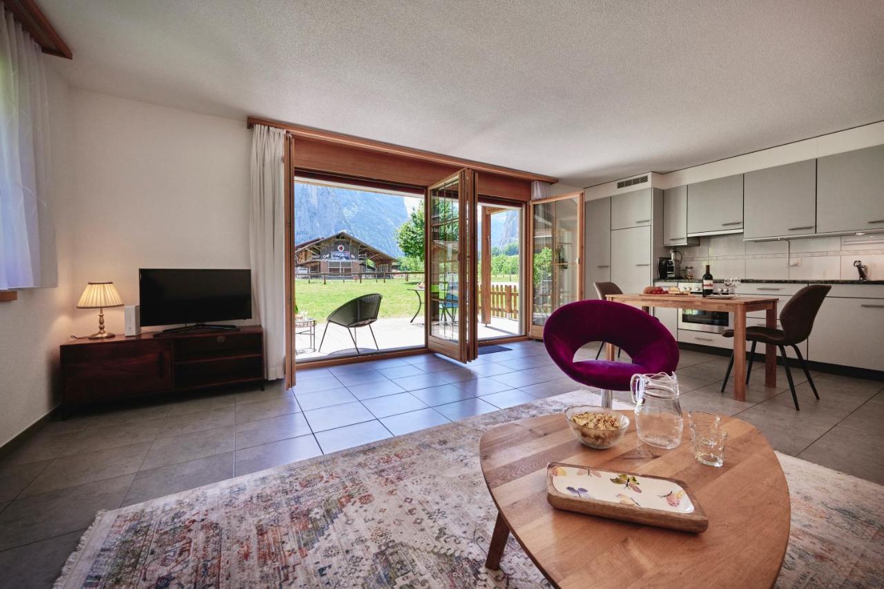 Apartment Truemmelbach, Comfortabl & Cozy, Private Terrace With Best Views Lauterbrunnen Exterior photo